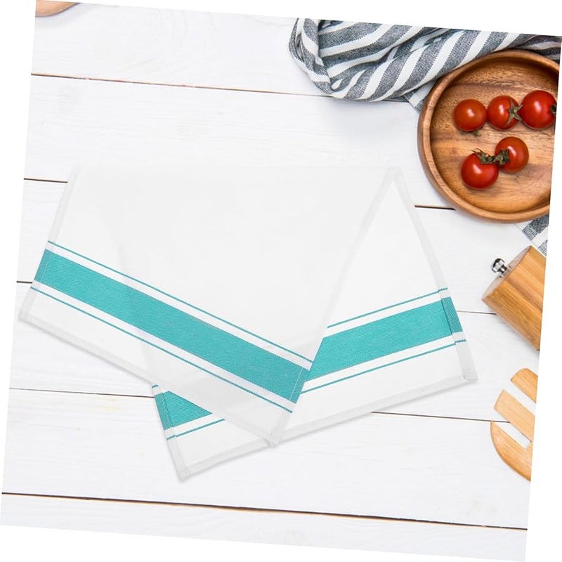 6 قطع قماش تنظيف القطن للزجاجيات لمناديل طاولة العشاء والسفر - Image 4